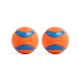 Chuckit – Ultra Ball Medium 2 Stück – 2 Jagdbälle für Hunde – Robuster und vielseitiger Ball – Ball der auf der Wasseroberfläche schwimmt – Kompatibel mit Chuckit Launchern – 6,5 cm Durchmesser