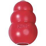 KONG – Classic Hundespielzeug, Robuster Naturkautschuk – Kauen, Jagen, Apportieren – Für Große Hunde