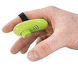 LMS Trading Finger-Clicker grün ergonomisch geformter Clicker mit weichem Silikonring zum Aufstecken auf den Finger