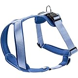 HUNTER NEOPREN Hundegeschirr, Nylon, gepolstert mit Neopren, L 72 - 91 cm, blau